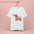 Mommy’s Dachshund Tee – Cute Dog with Rose “For Mom” Shirt