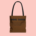 Dog Mom Tote Bag - 'Dog Mom' Printed Canvas Carryall, Gift for Dog Lovers