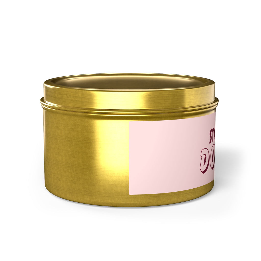 Tin Candle — “Stay At Home Dog Mom” Scented Tin Candle (Dog Mom Gift)