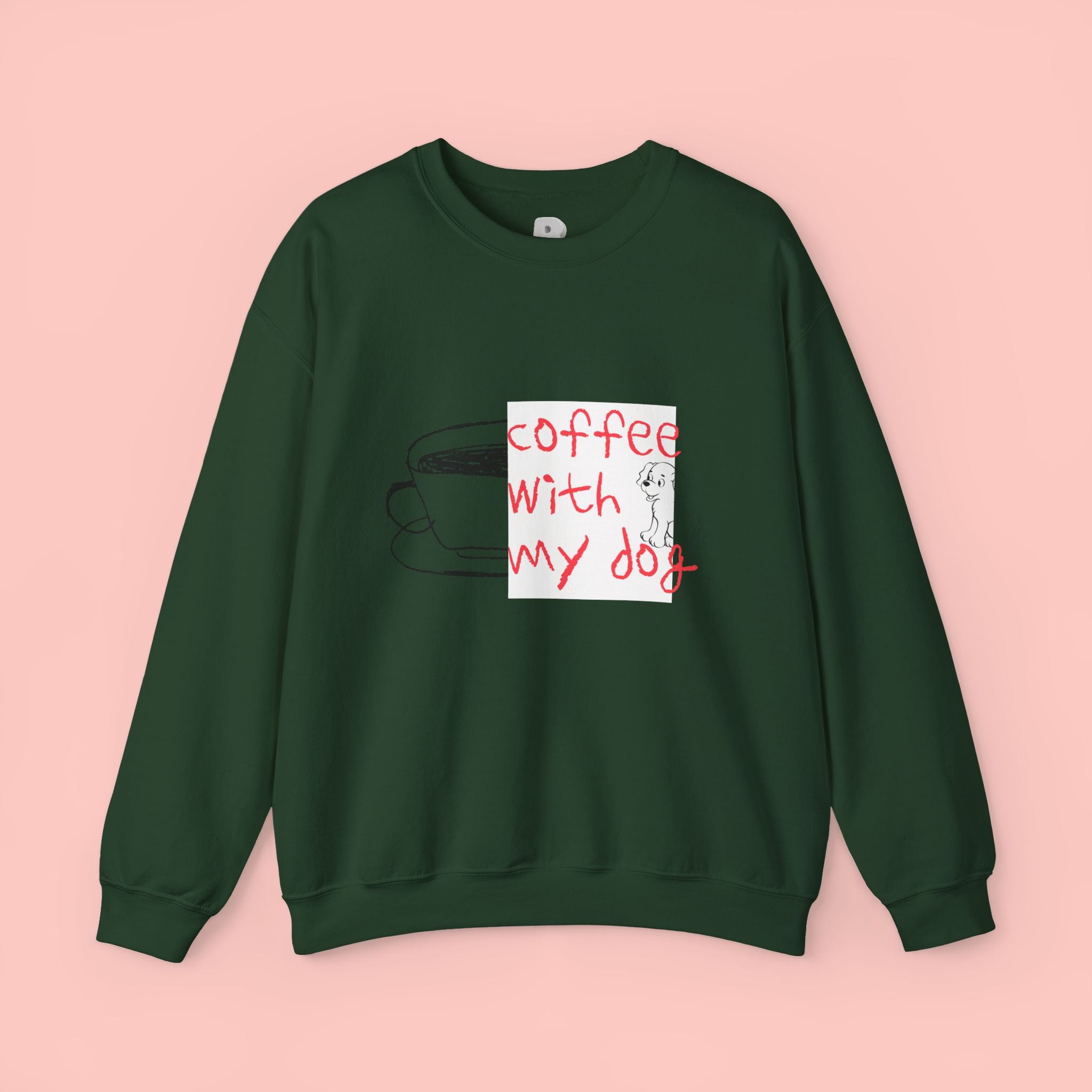 Coffee With My Dog Crewneck Sweatshirt