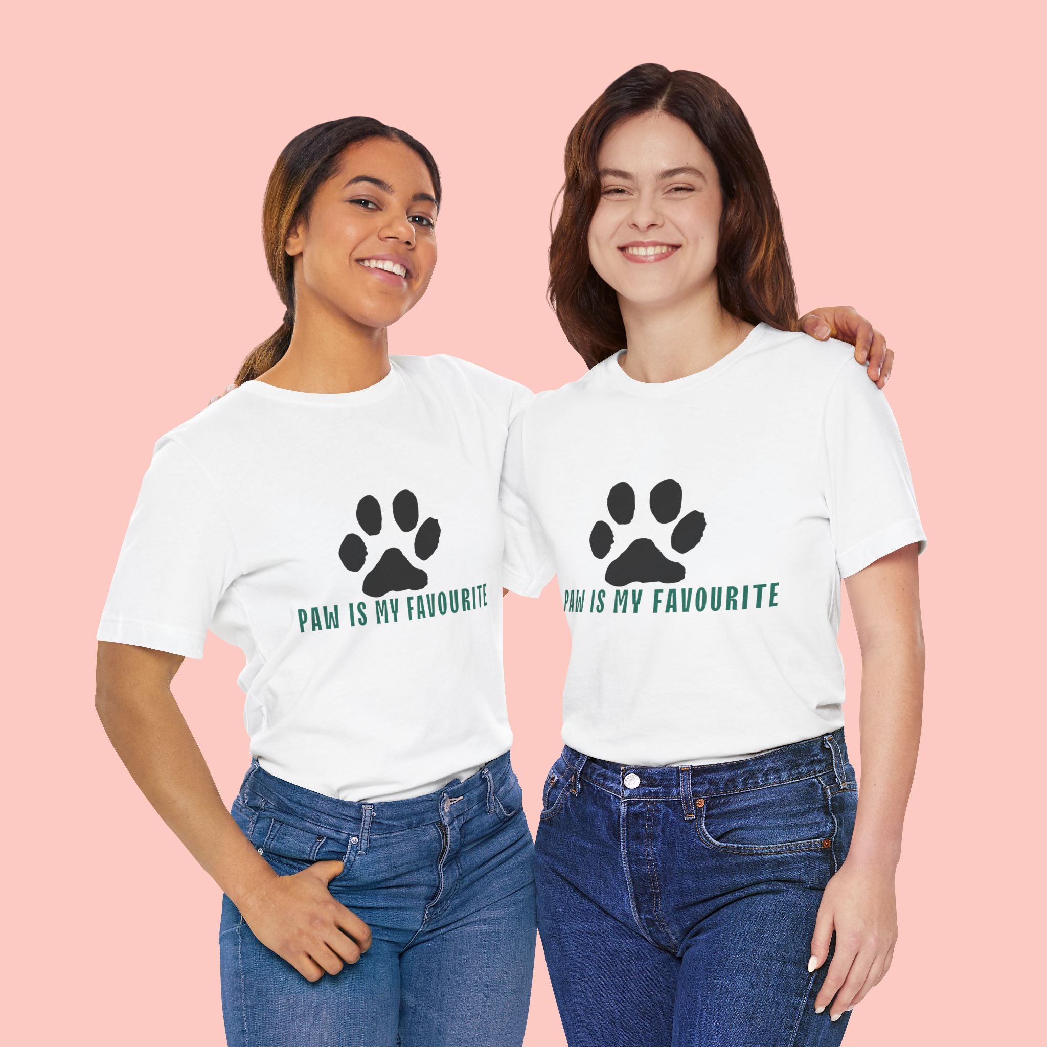 Paw Is My Favourite T‑Shirt — Dog Lover Paw Print Tee