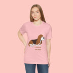 Dog Mom T‑Shirt — Cute Basset Hound I Love My Dog Mom Tee