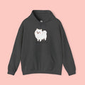 Pomeranian 'Mom's Little Child' Hoodie – Cute White Dog Graphic Pullover
