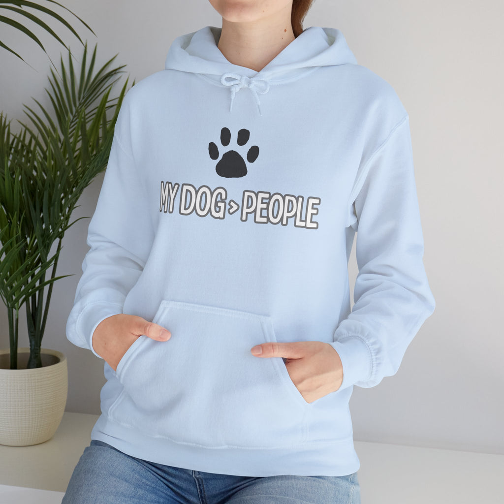 My Dog People Hoodie — Paw Print Graphic Dog Lover Sweatshirt