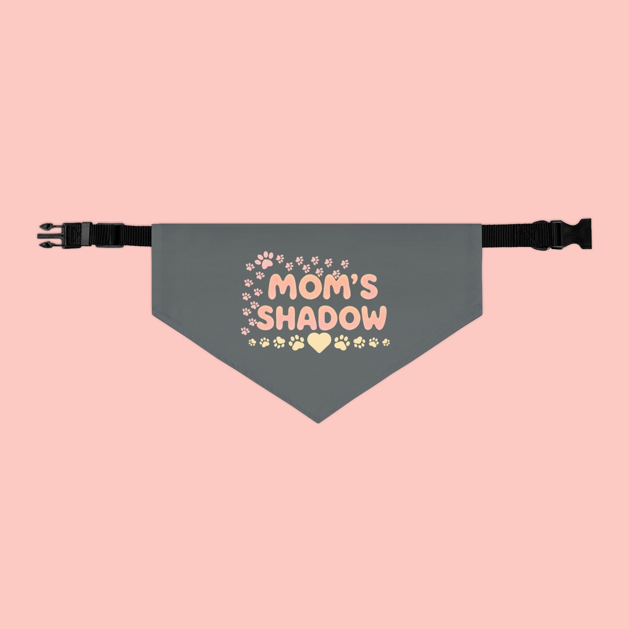Mom's Shadow Pet Bandana Collar — Cute Paw Print Dog Collar Bandana