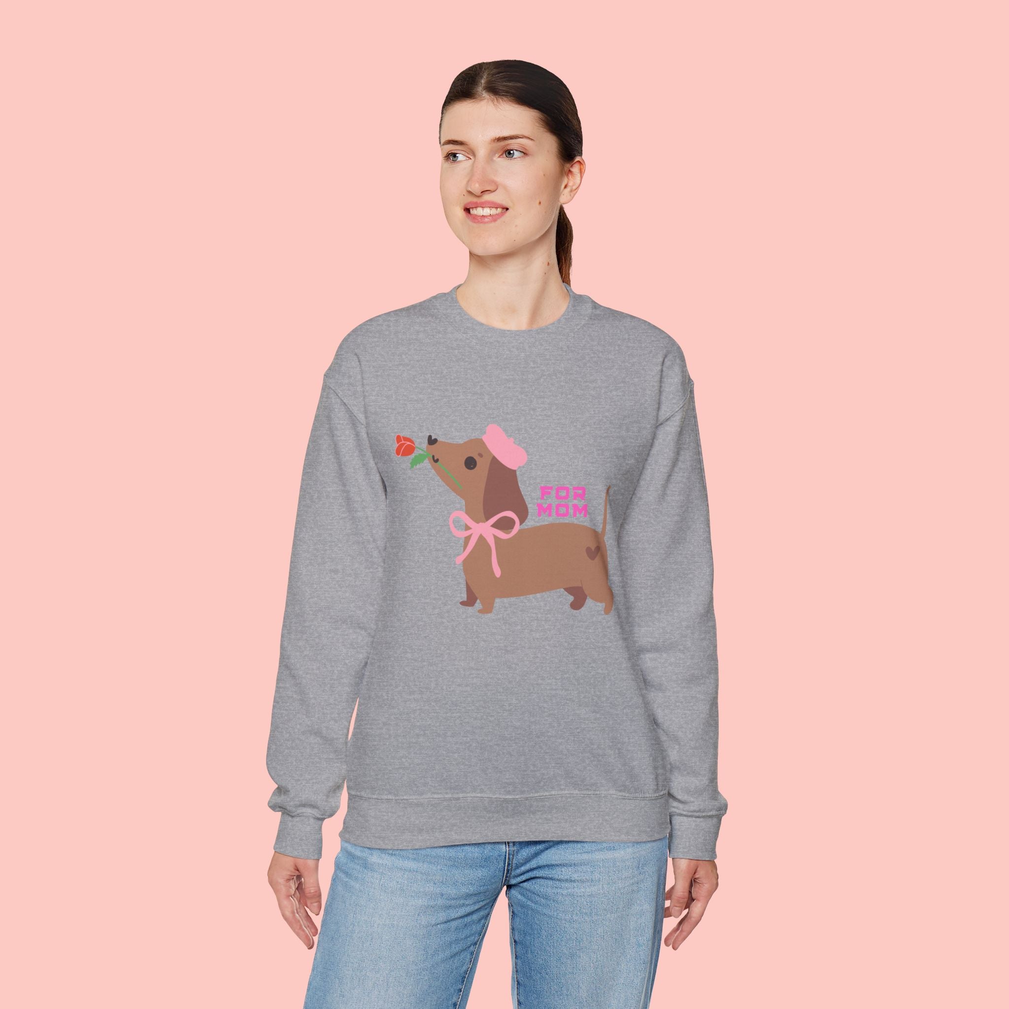 Dachshund 'For Mom' Crewneck Sweatshirt – Cute Dog Mom Gift
