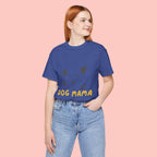 Dog Mama Graphic Tee — Cute Paw Print Dog Face T-Shirt for Dog Lovers