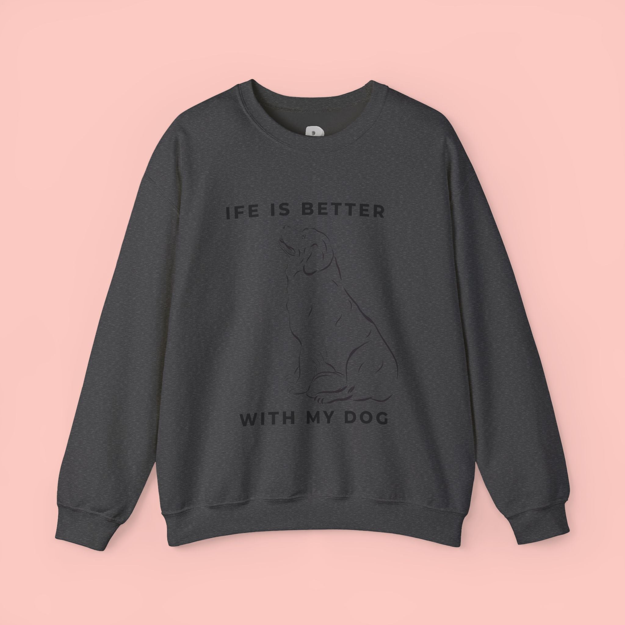 Dog Mom Sweatshirt – 'Dog Mom' Polaroid Graphic Crewneck