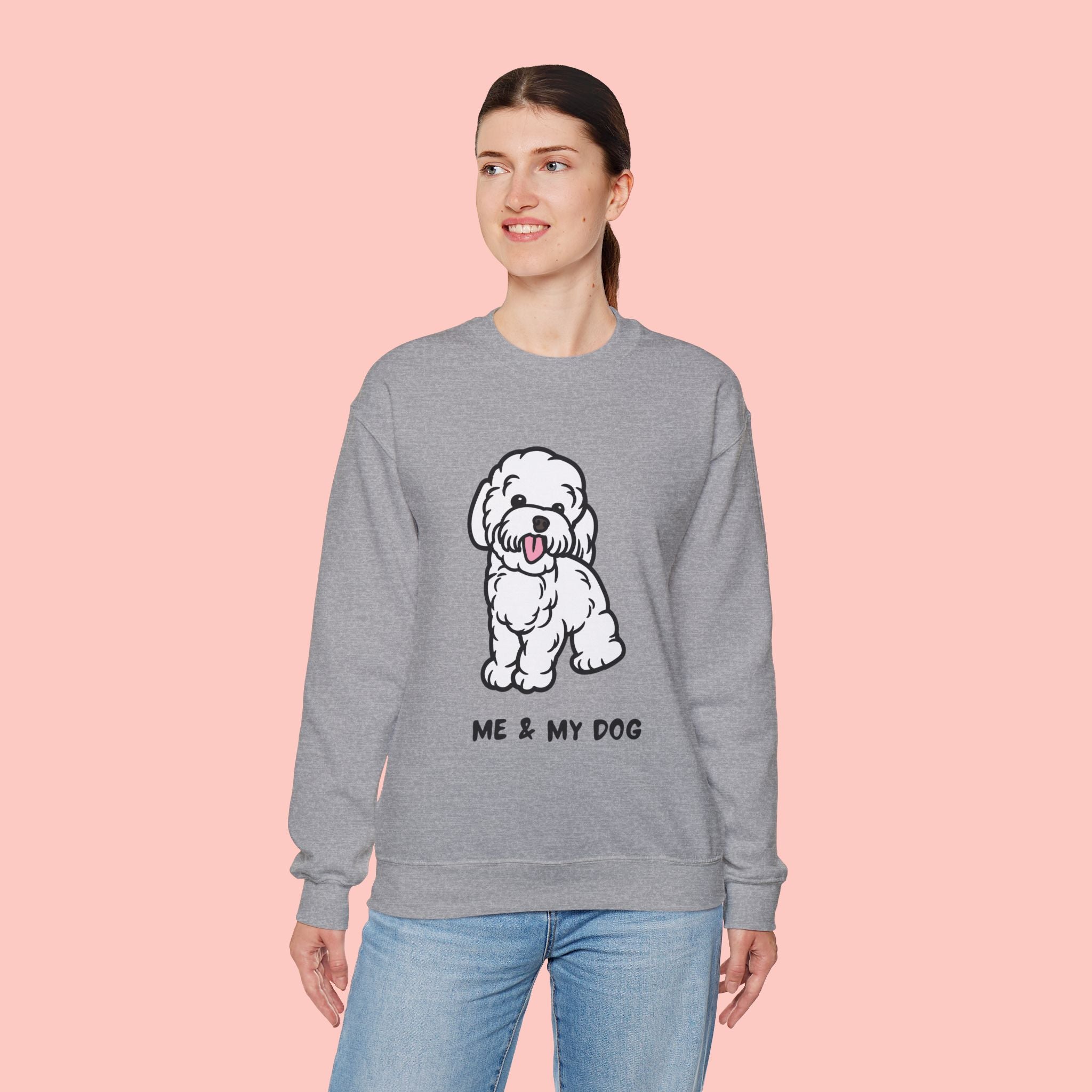 Me & My Dog Cute Doodle Crewneck Sweatshirt