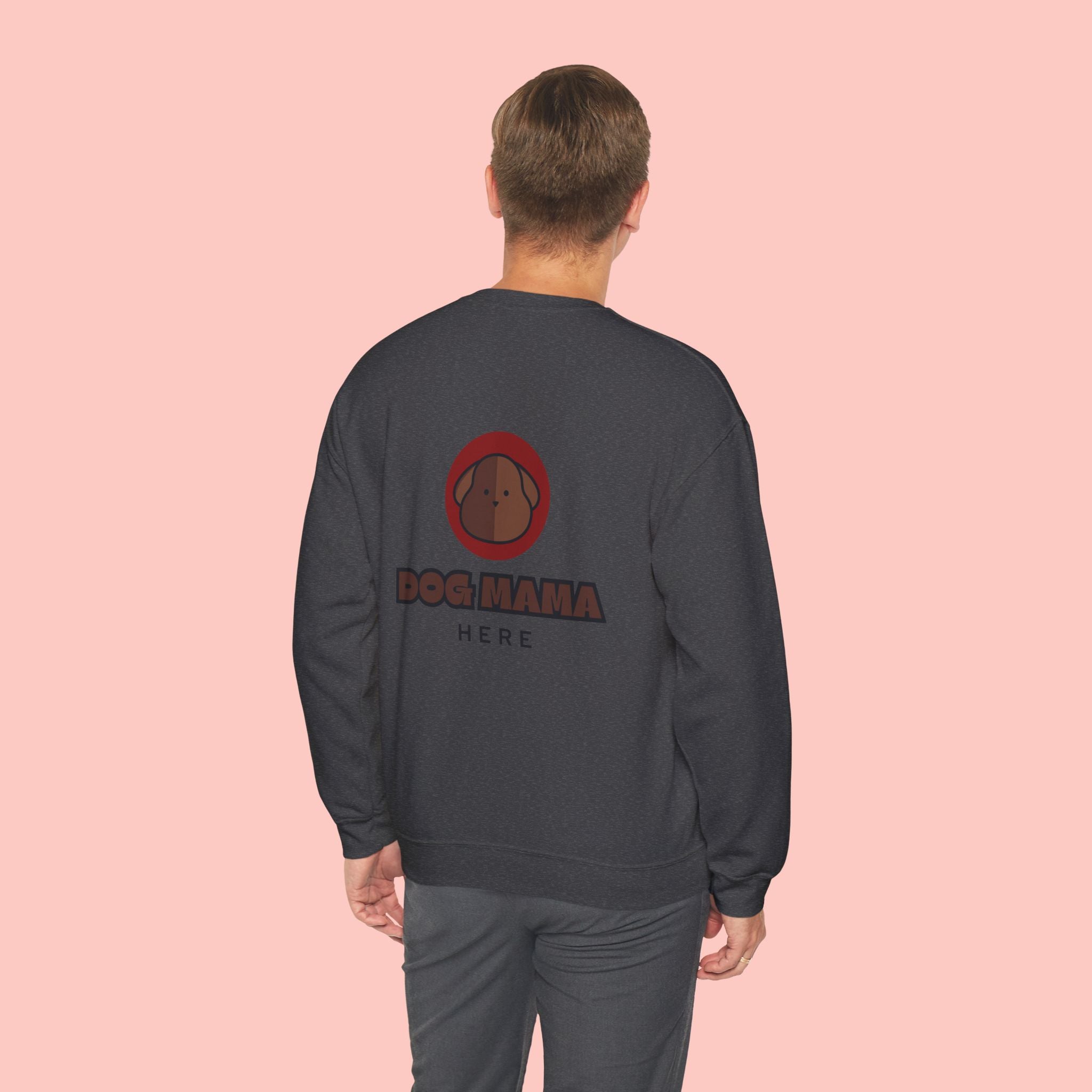 Dog Mama Sweatshirt — "Dog Mama" Graphic Crewneck