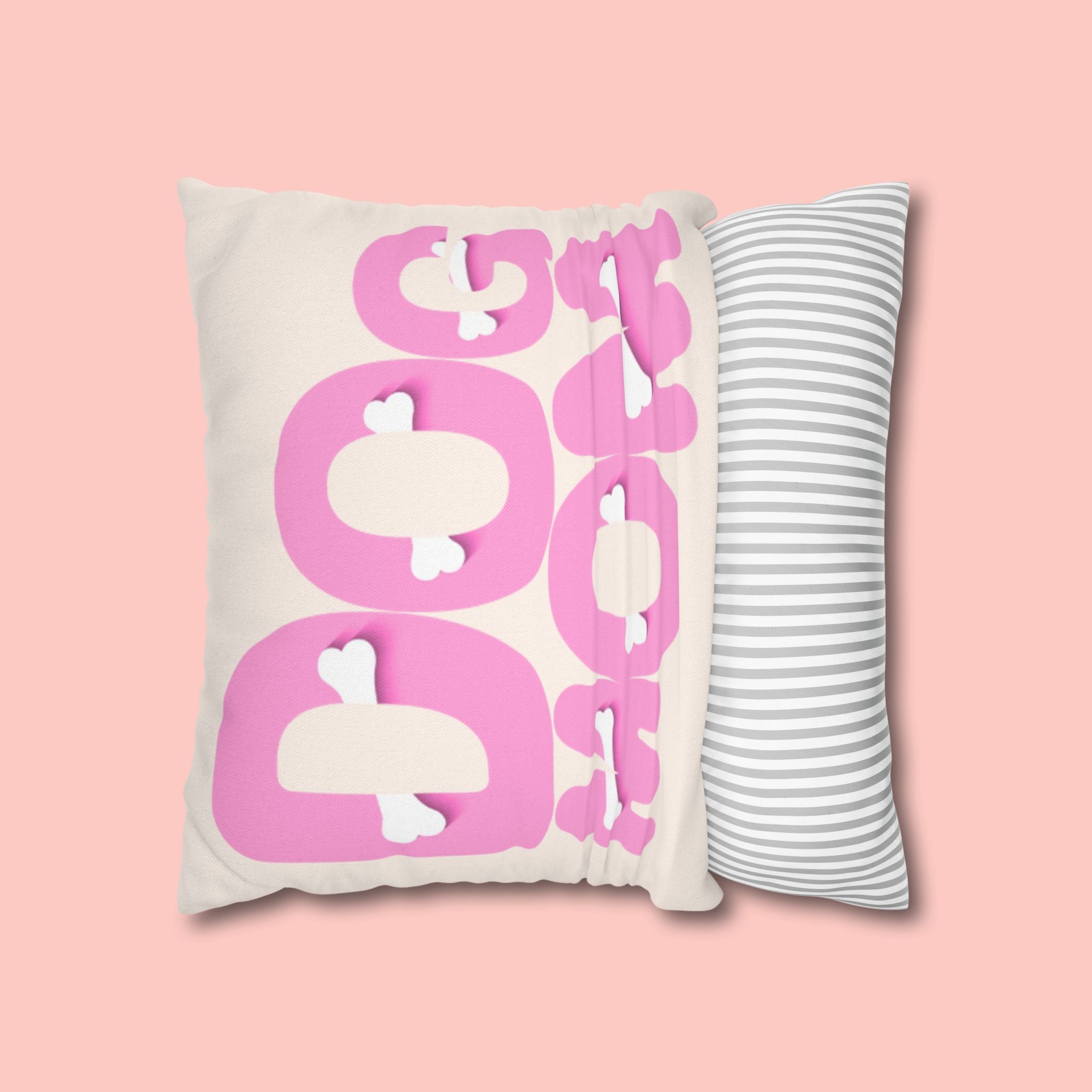 Spun Polyester Square Pillowcase