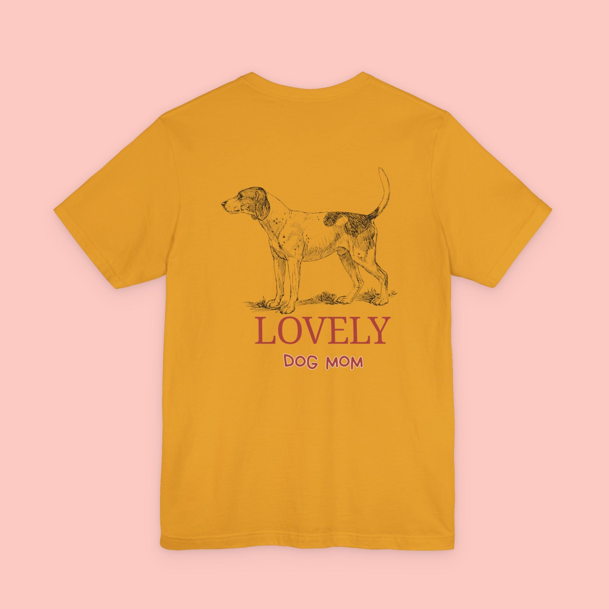 Lovely Dog Mom T-Shirt — Vintage Hunting Dog Illustration