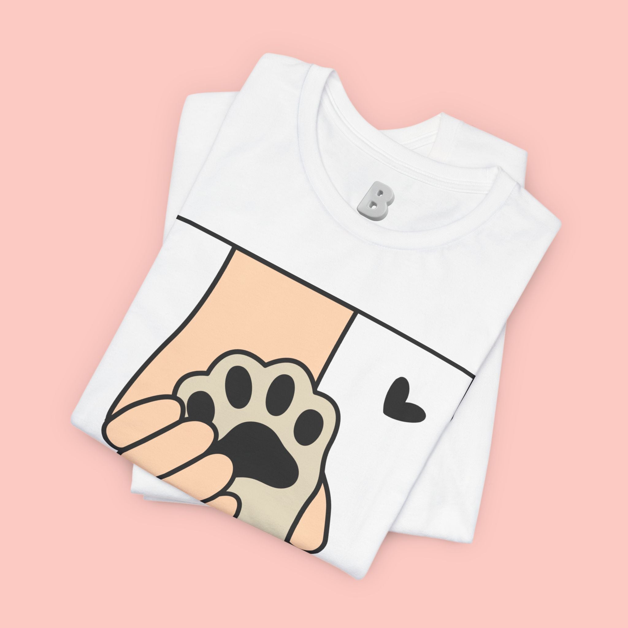 Dog Mom T-Shirt — "Love Your Dog Like a Mom" Paw Print Graphic