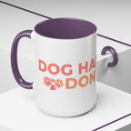 Accent Coffee Mug - "Growing Hair I Don't Care" Floral Script Coffee Mug