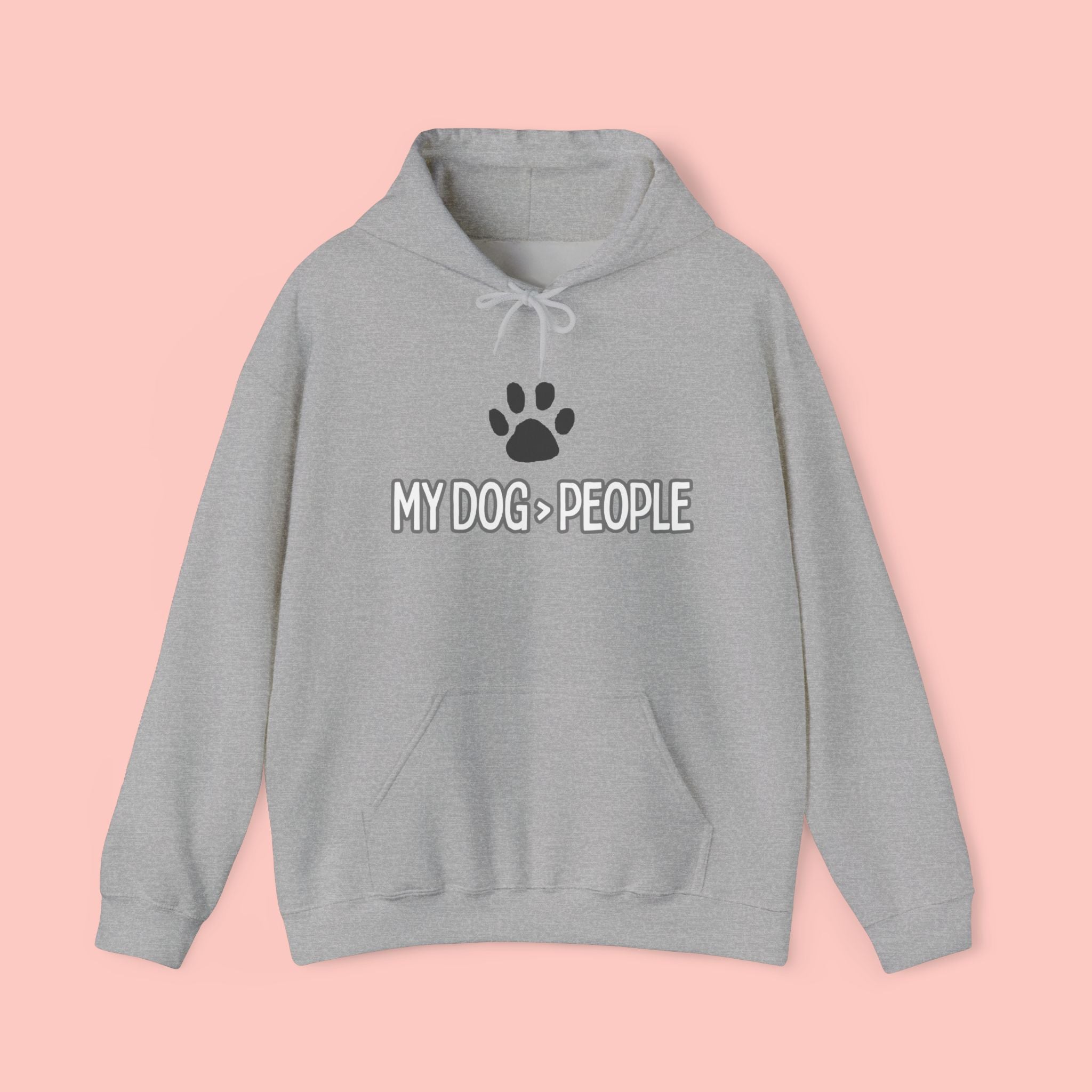 My Dog People Hoodie — Paw Print Graphic Dog Lover Sweatshirt