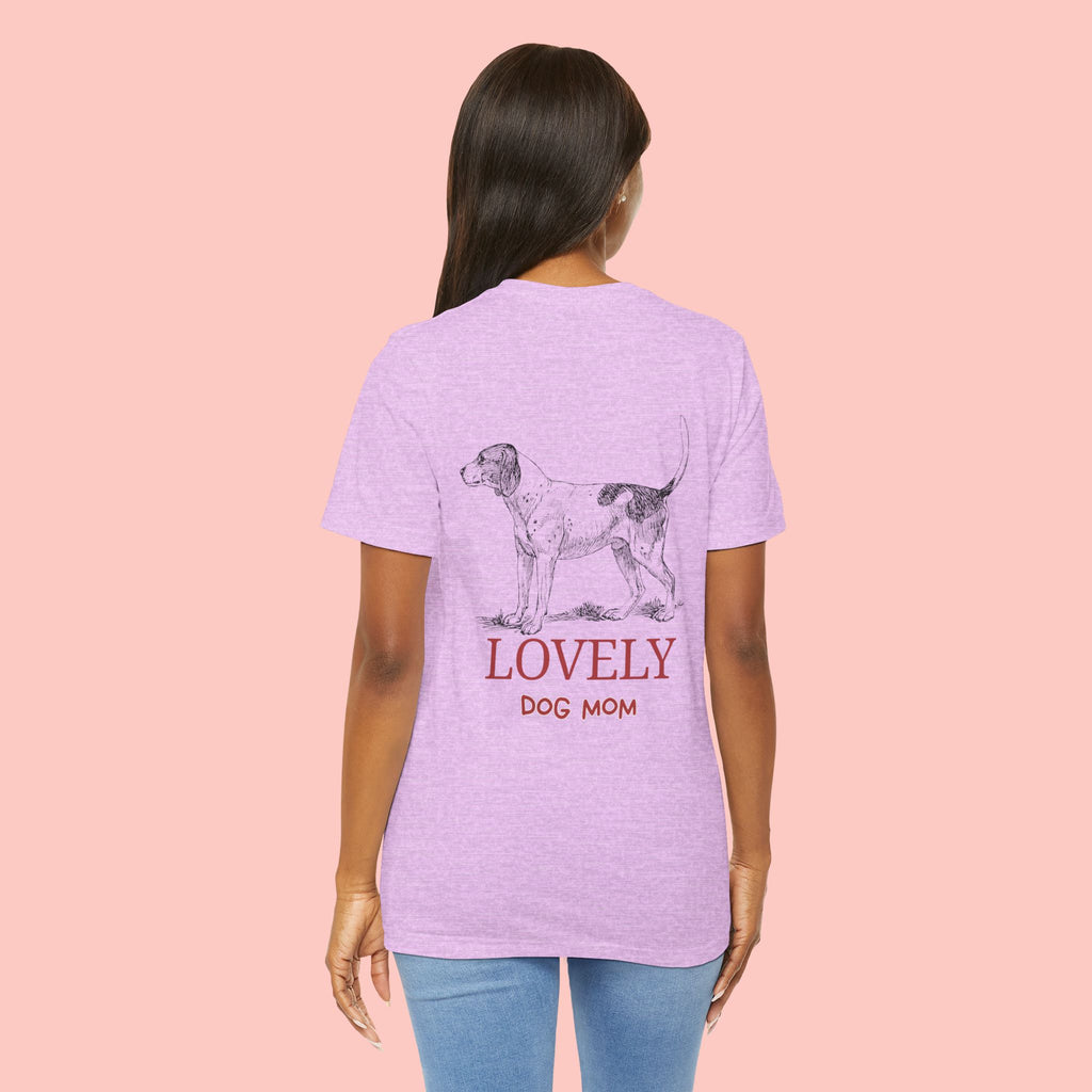 Lovely Dog Mom T-Shirt — Vintage Hunting Dog Illustration