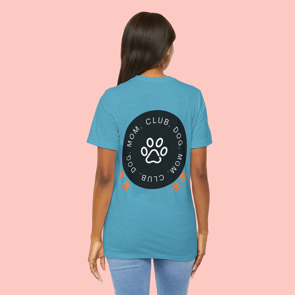 Dog Mom Club T-Shirt — Paw Print Graphic Tee for Pet Lovers