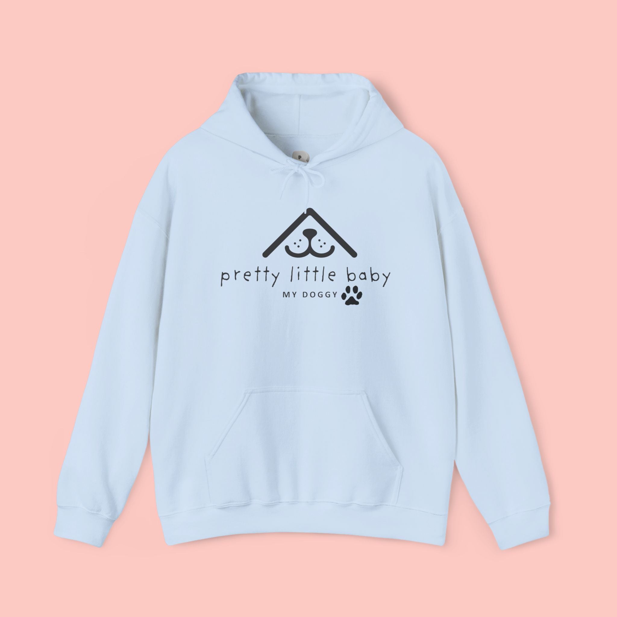 Pretty Little Baby Dog Hoodie – Cute Minimalist Paw Print Sweatshirt