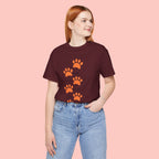 Dog Mom Paw Print T-Shirt — Cute Pet Lover Graphic Tee