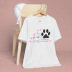 Dog Pawprint T-Shirt — "Pawprints Everywhere I Go" Cute Pet Lover Tee