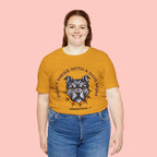 Dog Mom Tee — “Don't Mess With a Dog Mom” Graphic T‑Shirt