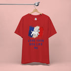 Love Your Dog Like Me T-Shirt — French Flag Heart Puppy Tee