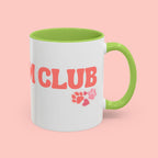 Mom Club Coffee Mug — Cute Paw Print Accent Mug for Dog Moms (11/15 oz)