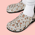 Paw Print EVA Foam Clogs — Cute Dog Bone & Paw Slip-On Shoes