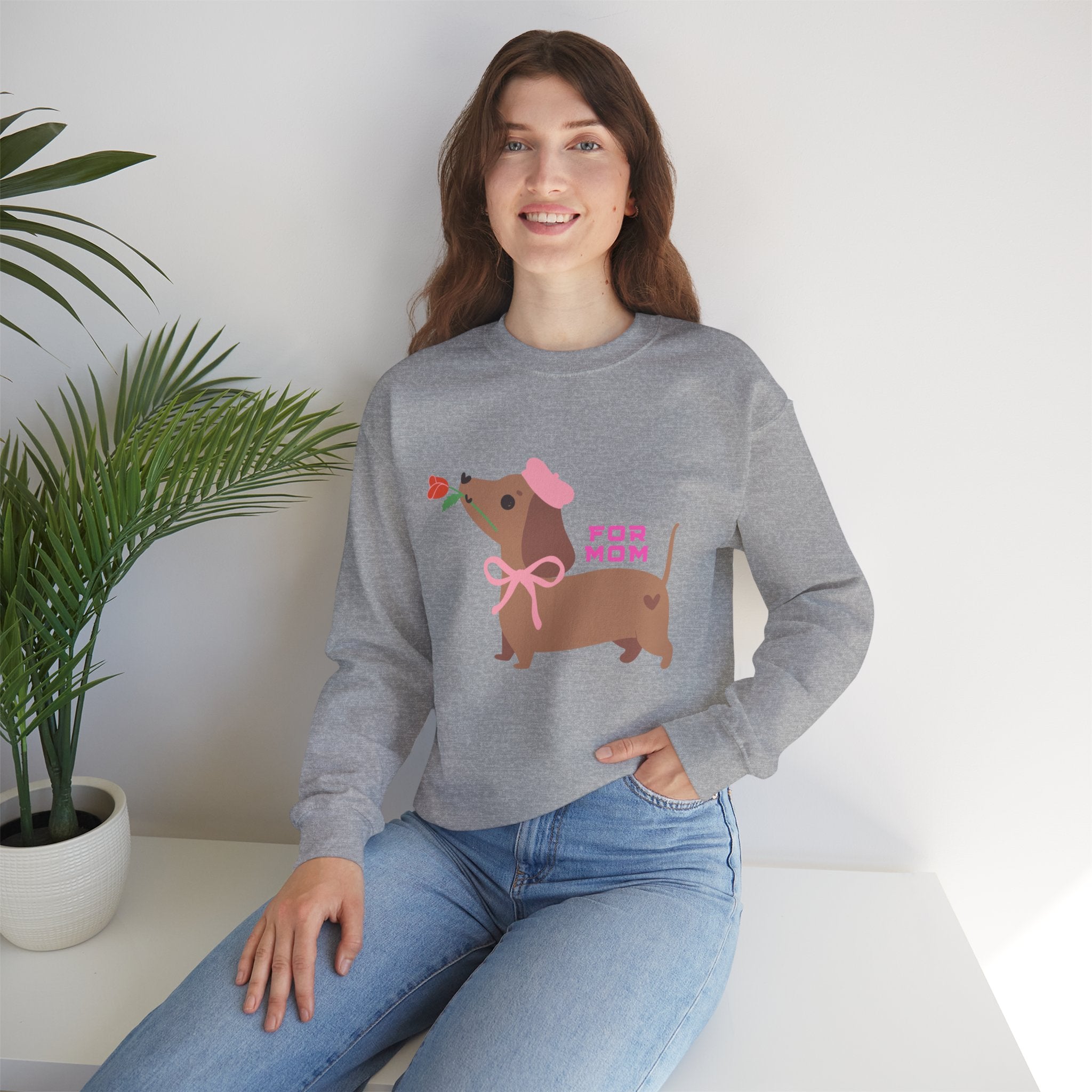 Dachshund 'For Mom' Crewneck Sweatshirt – Cute Dog Mom Gift
