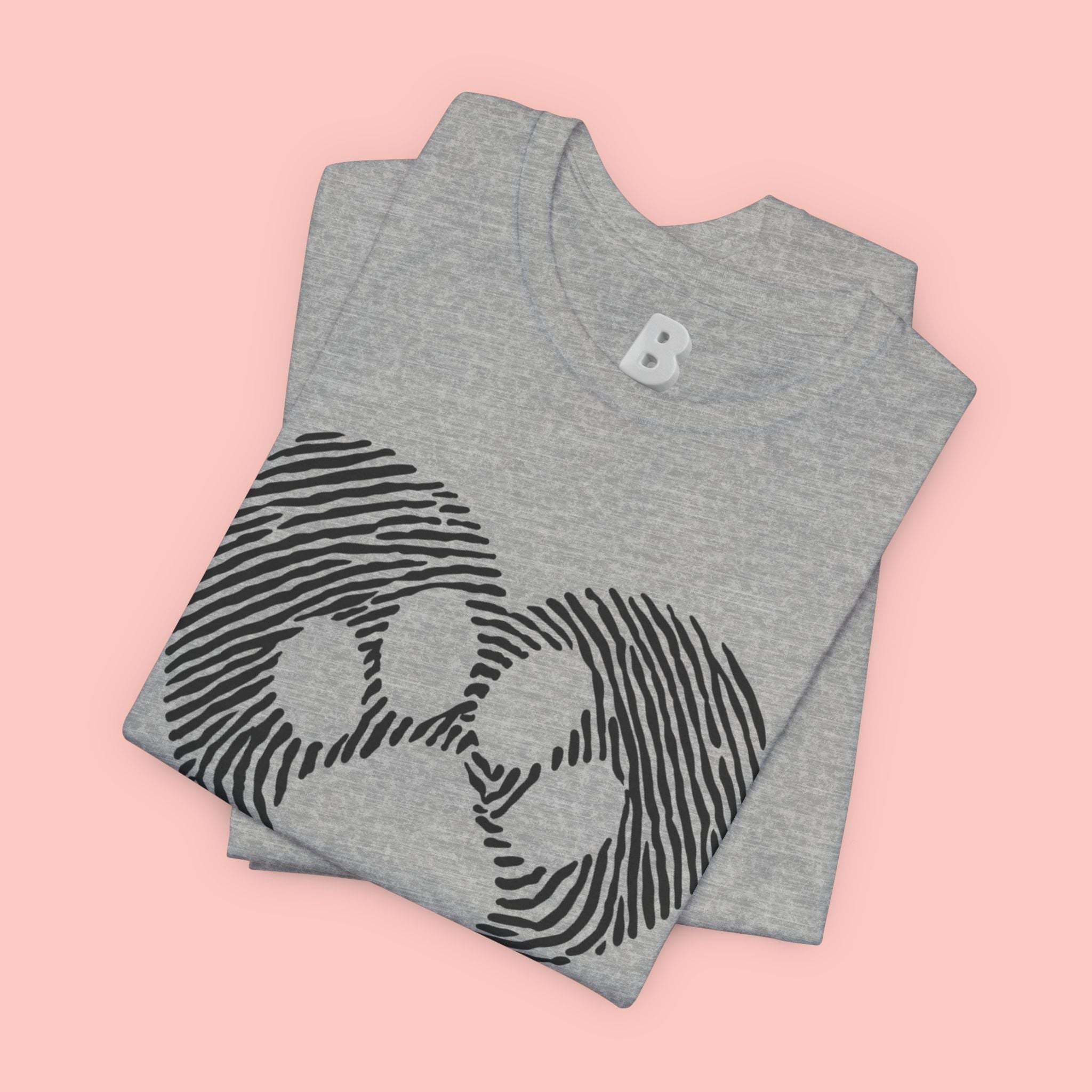 Fingerprint Heart Paw T-Shirt — Dog Paw Love Tee