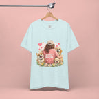 Dog Mom T-Shirt - Cute Woman with Dogs Graphic Tee