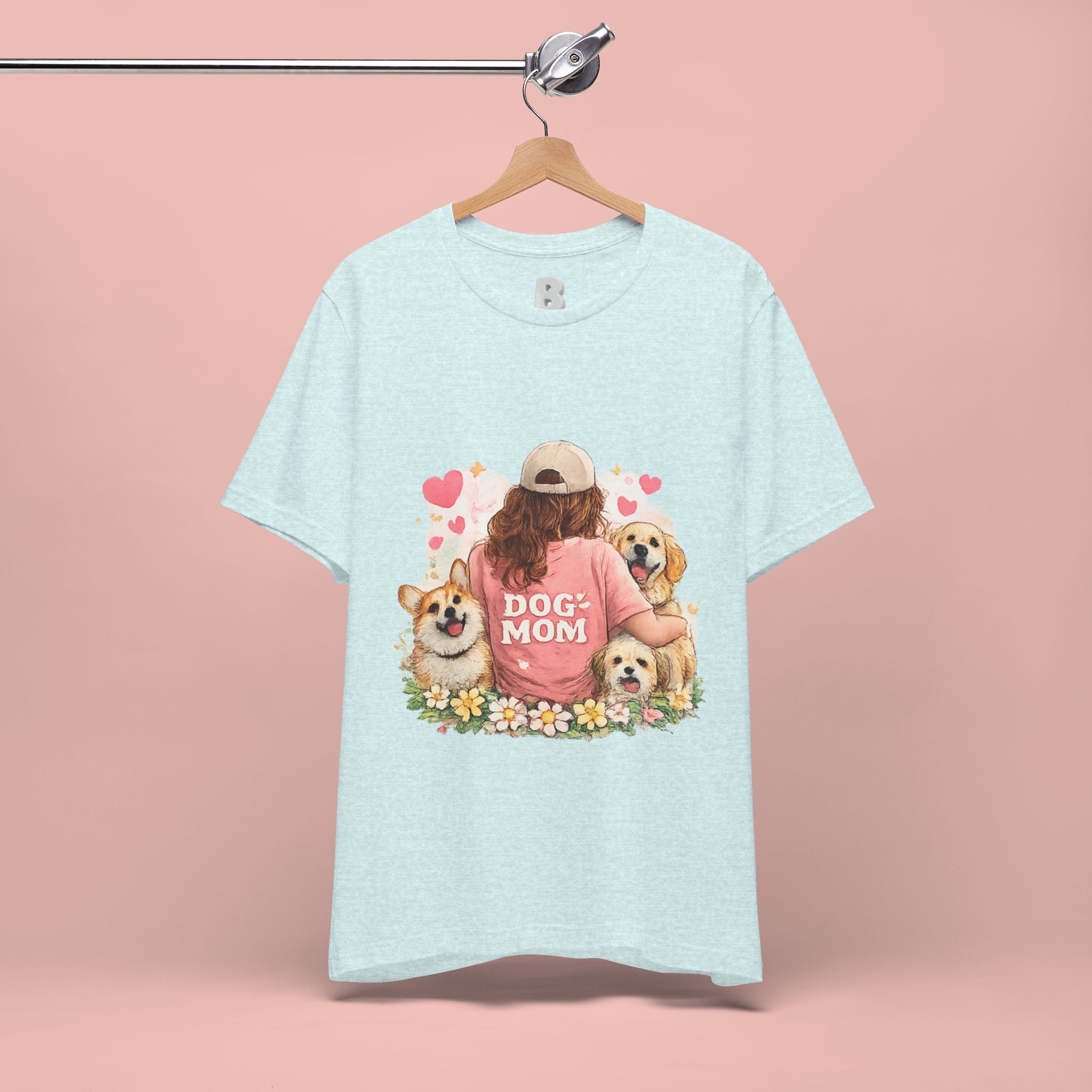 Dog Mom T-Shirt - Cute Woman with Dogs Graphic Tee