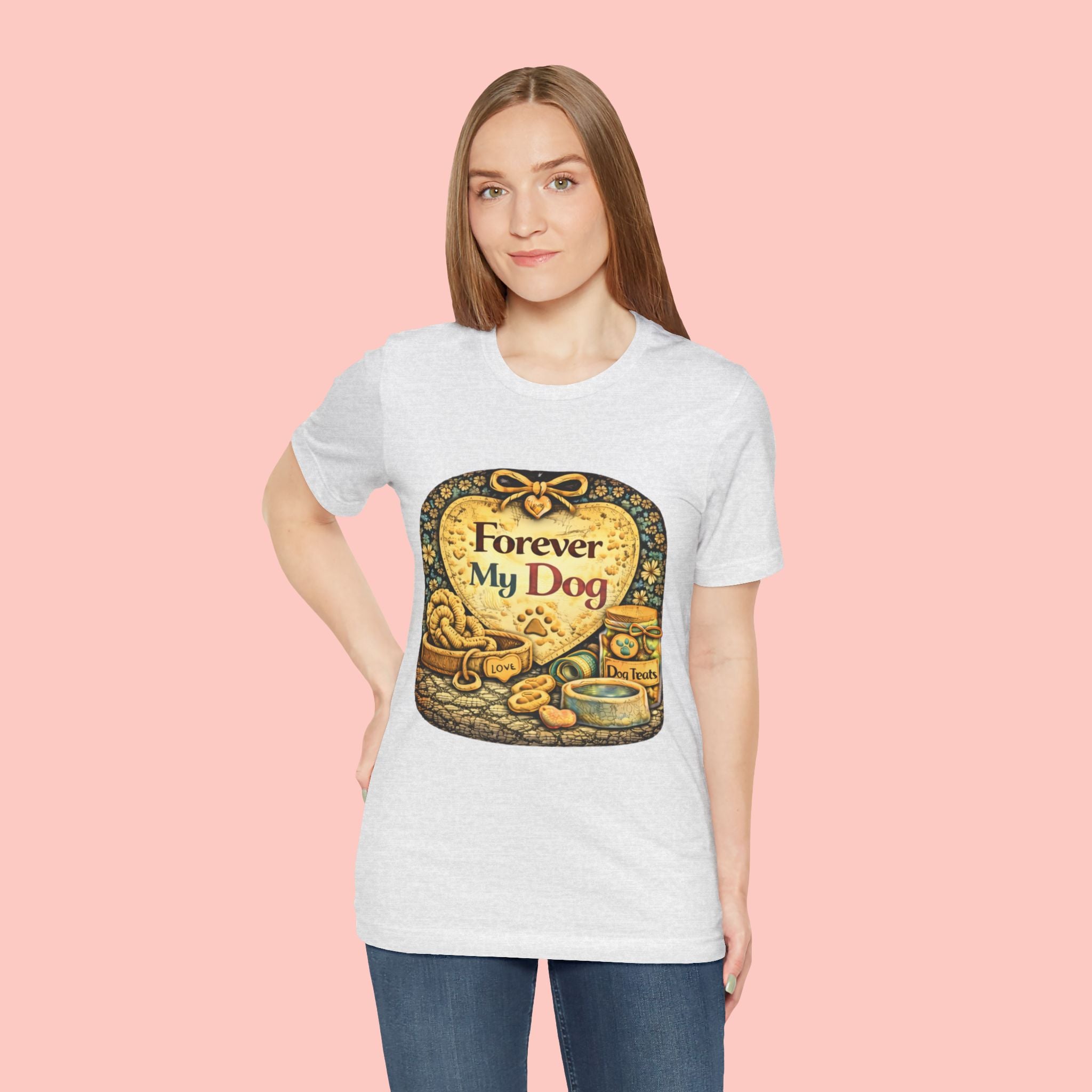 Dog T-Shirt — "Forever My Dog" Vintage Pet Lovers Tee