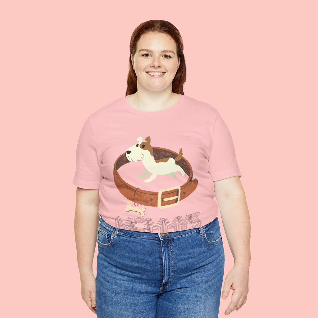 Mommy's Dog T-Shirt – Cute Puppy & Collar Graphic Tee for Dog Moms