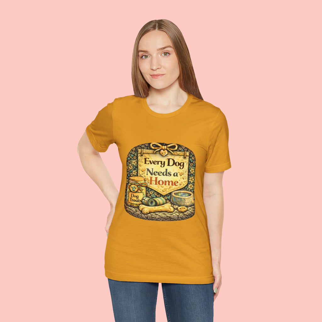 Dog Rescue Tee — "Every Dog Needs a Home" Shelter Support T-Shirt