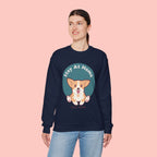 Stay At Home Dog Mom Crewneck Sweatshirt — Cute Corgi Graphic Sweatshirt