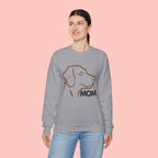 Dog Mom Crewneck Sweatshirt – Minimalist Labrador Outline