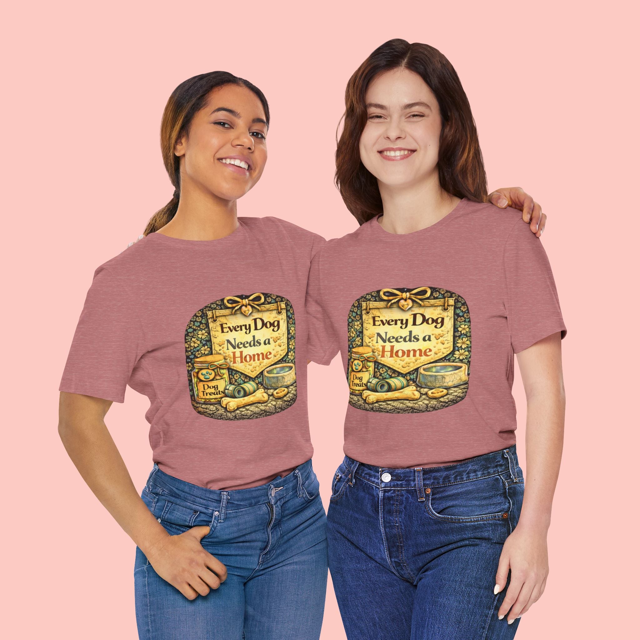 Dog Rescue Tee — "Every Dog Needs a Home" Shelter Support T-Shirt