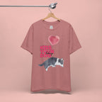 Kiss Your Dog T-Shirt — Cute Corgi with Heart Balloon Pet Lover Tee