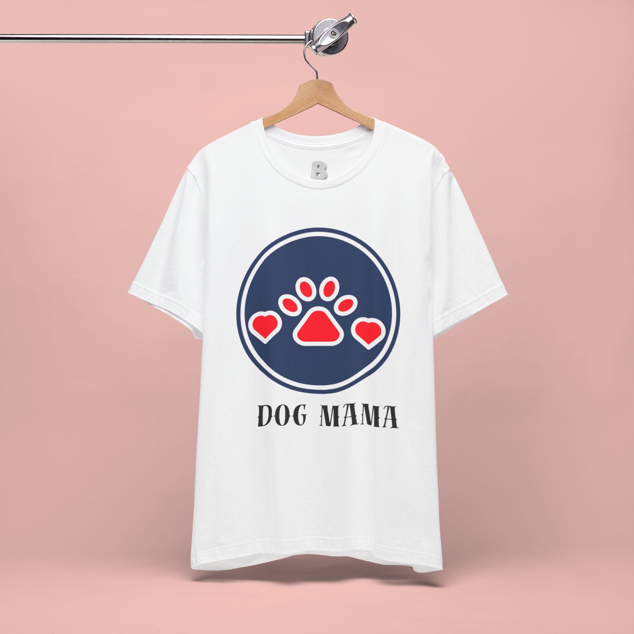 Dog Mama T-Shirt — Cute Paw & Heart Graphic Tee for Dog Lovers