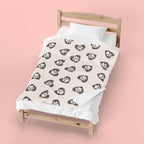Paw Heart Velveteen Plush Blanket — Soft Cozy Pet Lover Throw
