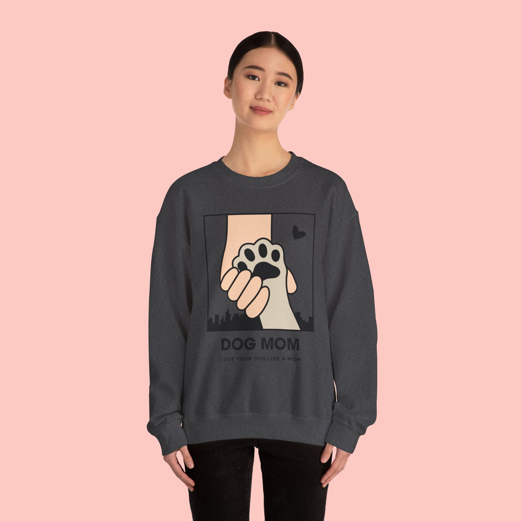 Dog Mom Crewneck Sweatshirt – Paw Hold Design