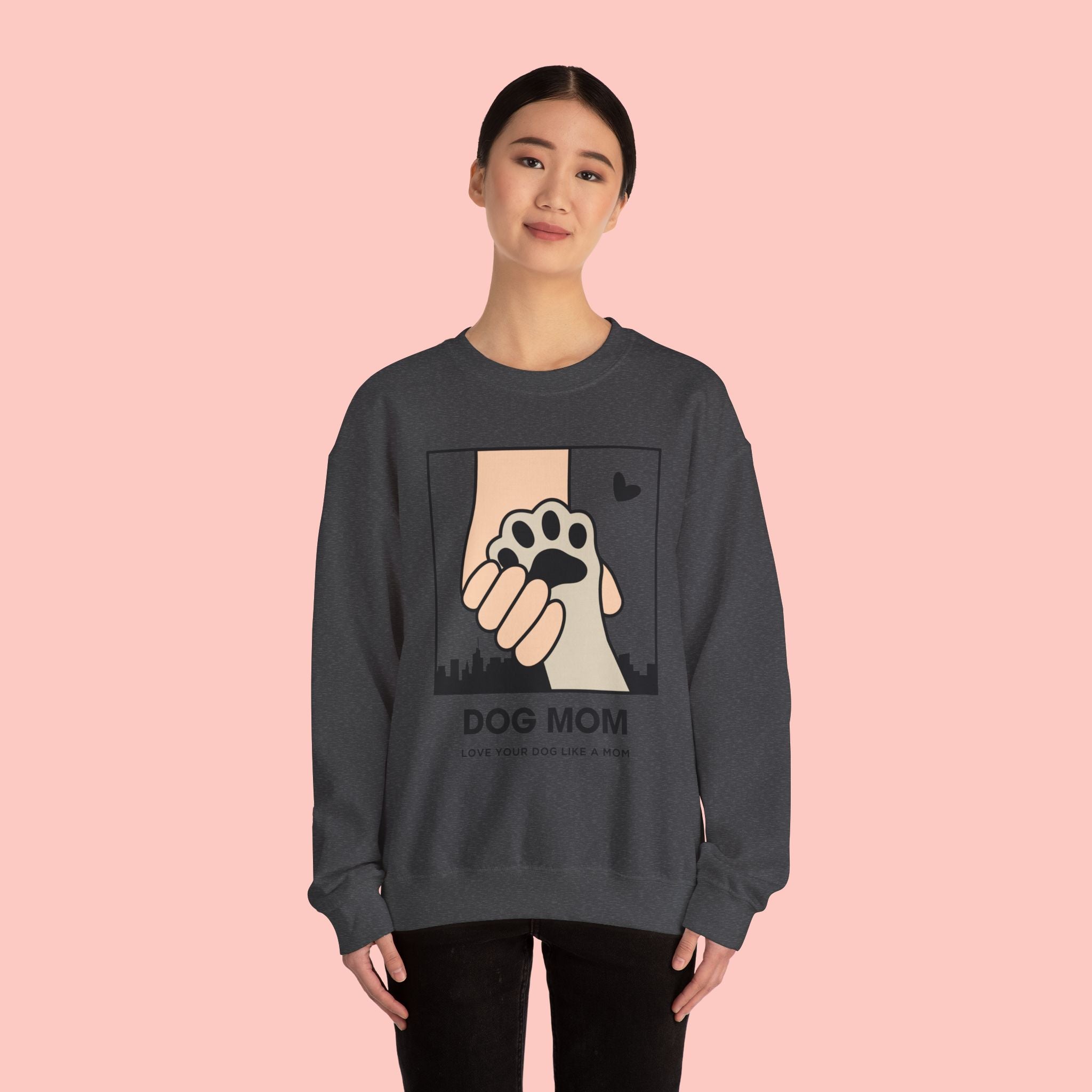 Dog Mom Crewneck Sweatshirt – Paw Hold Design
