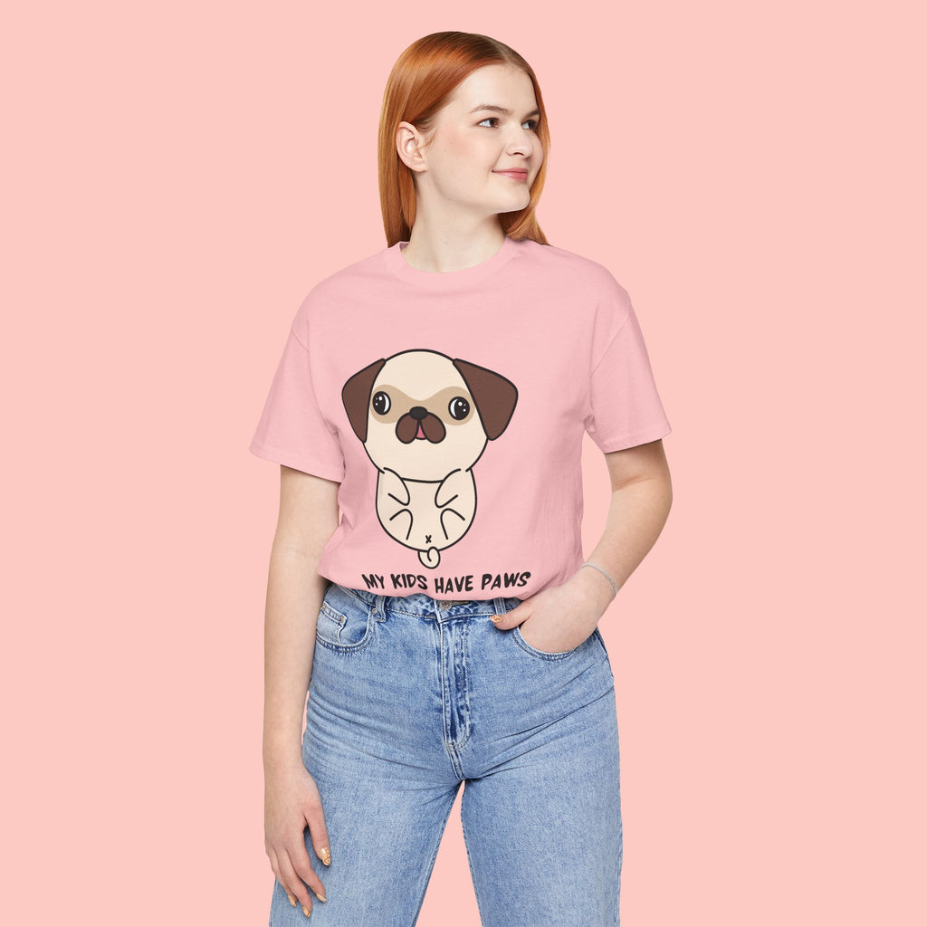 Pug 'My Kids Have Paws' T-Shirt