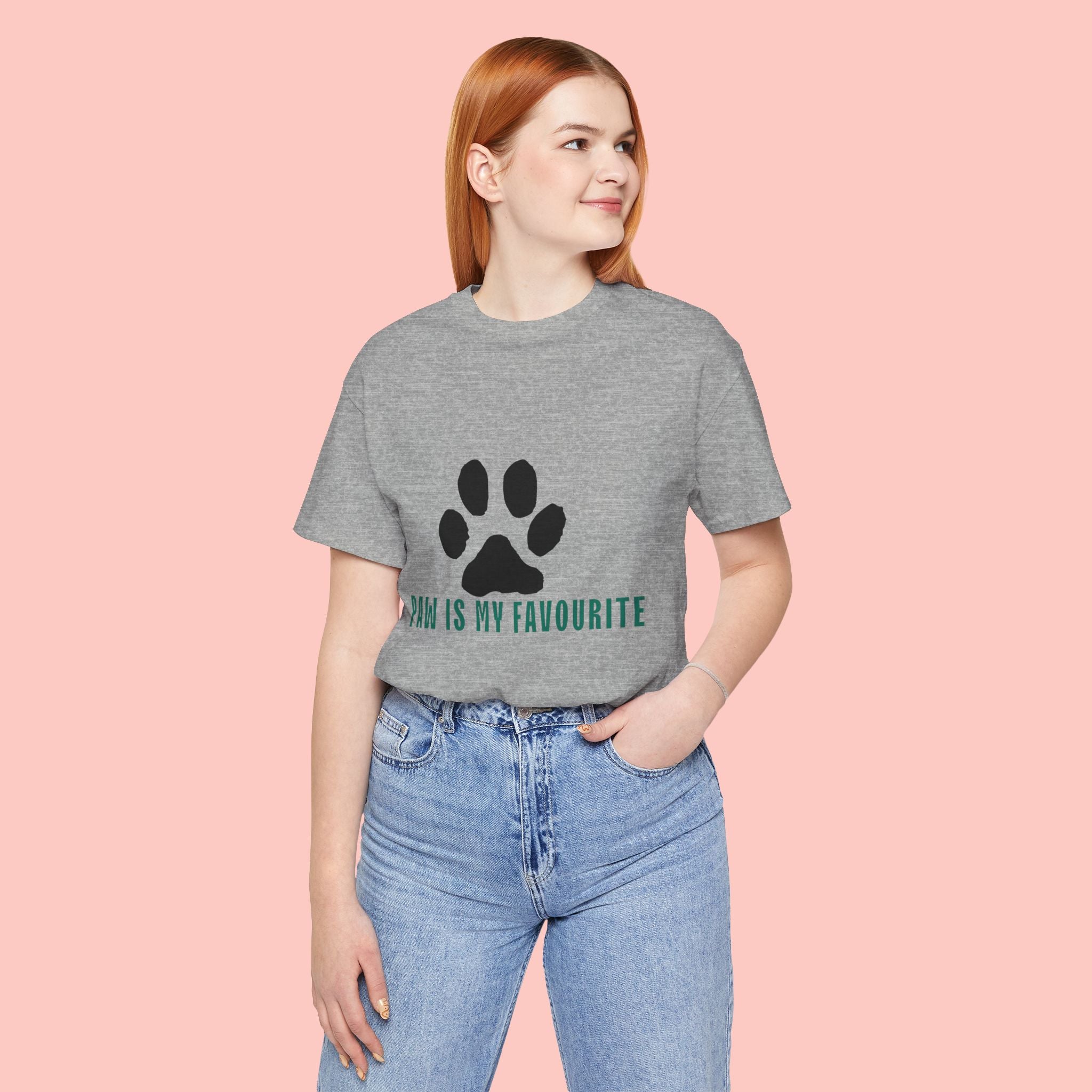 Paw Is My Favourite T‑Shirt — Dog Lover Paw Print Tee