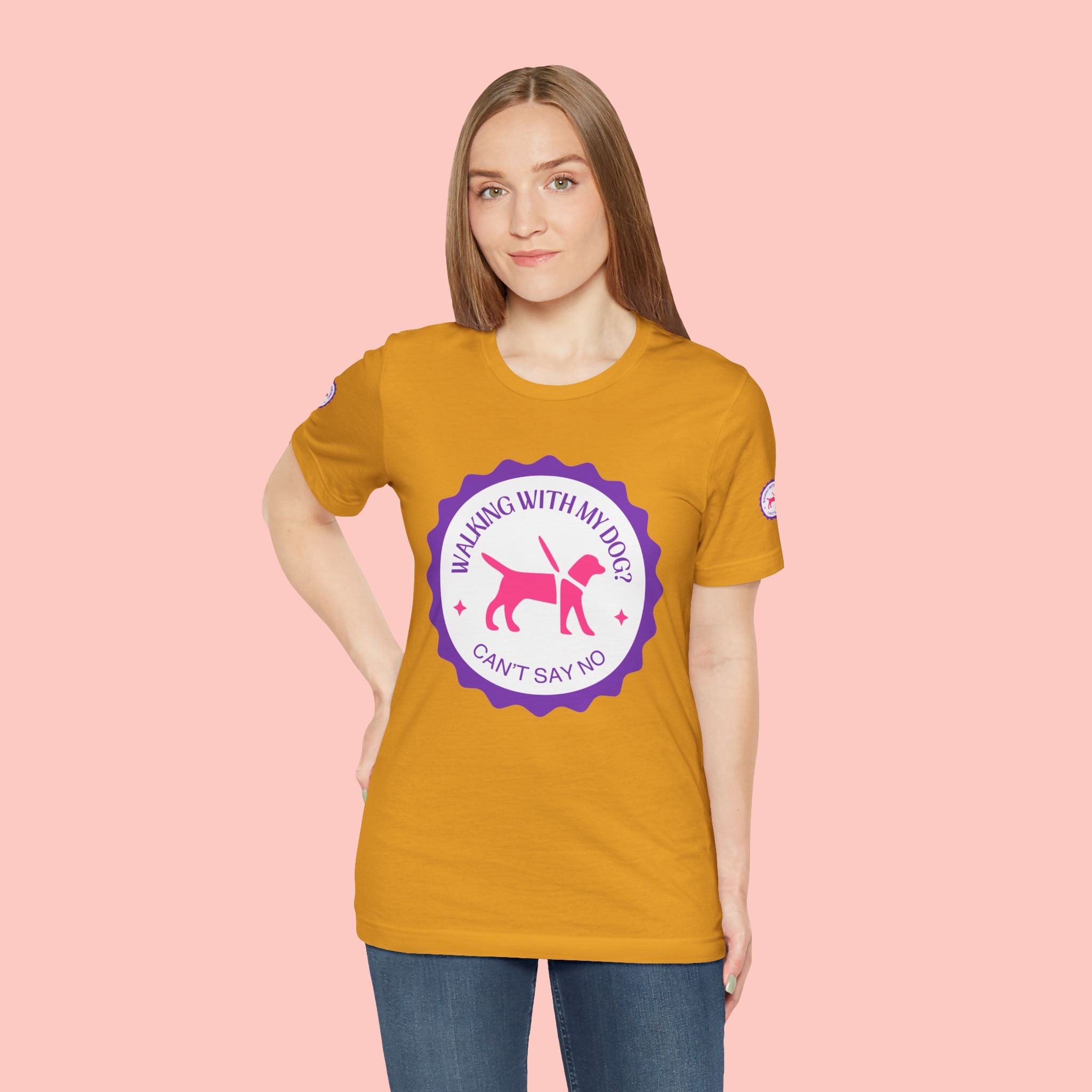 Walking With My Dogs T‑Shirt — "Can't Say No" Dog Lover Tee