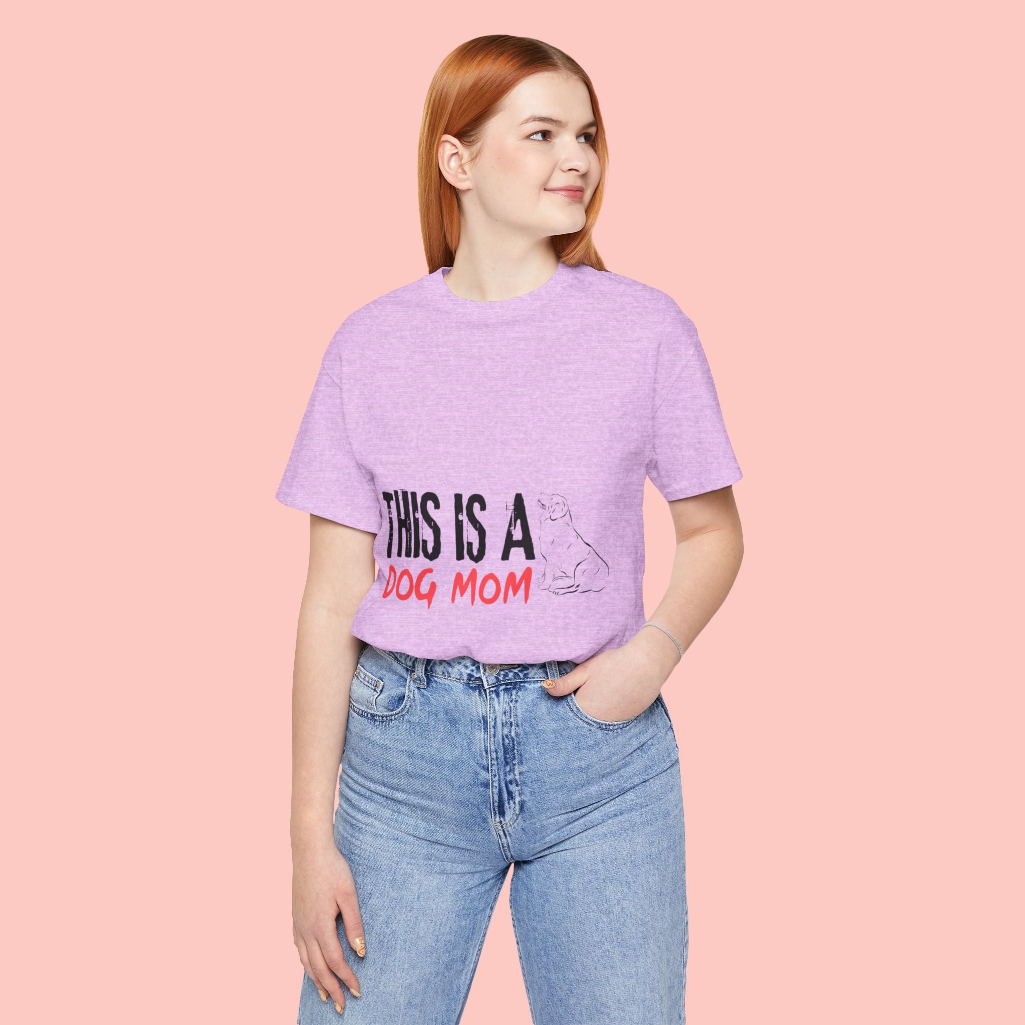Dog Mom T-Shirt – "This Is A Dog Mom" Graphic Tee