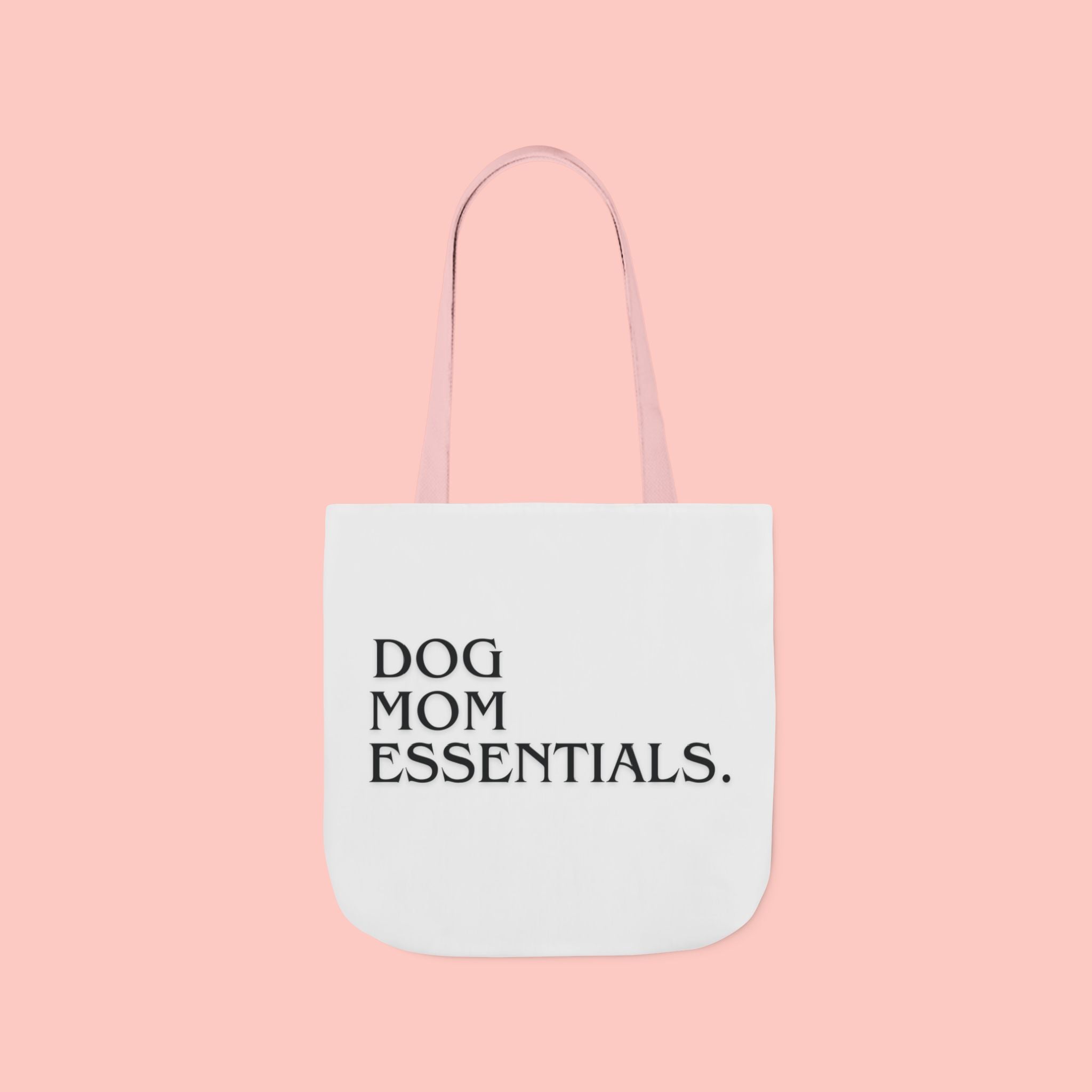 Dog Mom Essentials Canvas Tote — Funny Dog Mom Gift Tote Bag