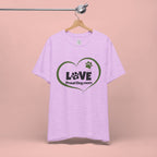 Dog Mom Love T-Shirt — "LOVE Proud Dog Mom" Heart Paw Tee