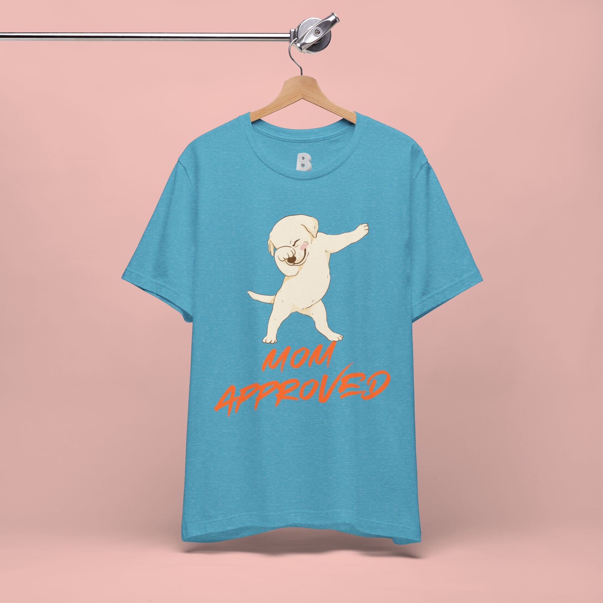 Mom Approved Tee — Dab Dog Graphic T‑Shirt